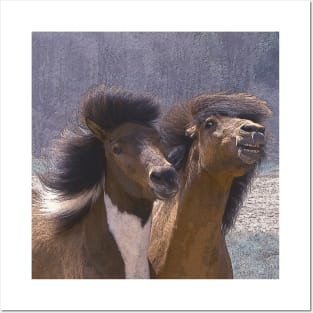 Funny horses Posters and Art